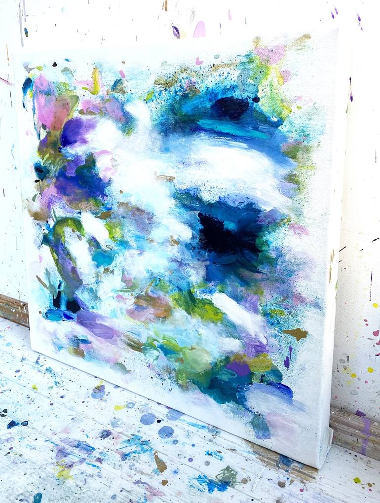 Original Abstract Expressionism Abstract Painting by Corinne Natel