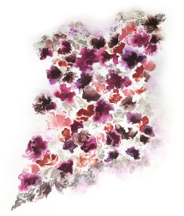 Original Abstract Botanic Paintings by Corinne Natel