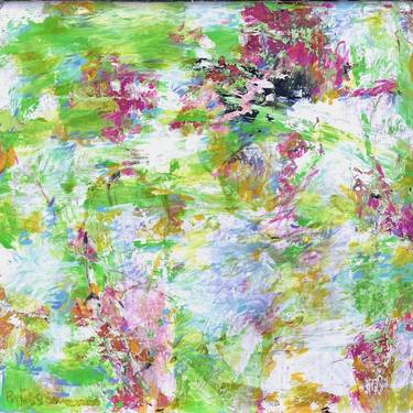 Original Abstract Expressionism Abstract Painting by Brigitte Bruggemann