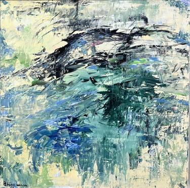 Original Abstract Expressionism Abstract Painting by Brigitte Bruggemann