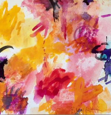 Original Abstract Expressionism Abstract Paintings by Brigitte Bruggemann