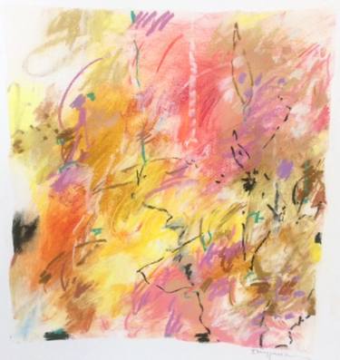 Original Abstract Expressionism Abstract Drawings by Brigitte Bruggemann