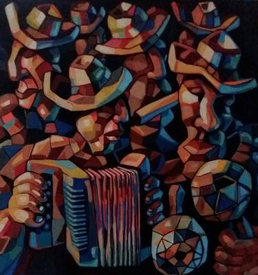 Print of Cubism Popular culture Paintings by Luis Lerma