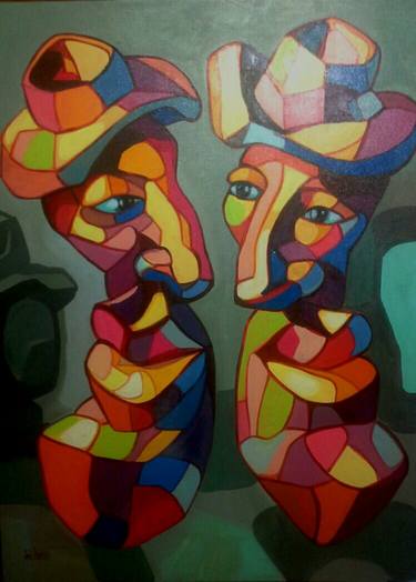 Print of Cubism Popular culture Paintings by Luis Lerma