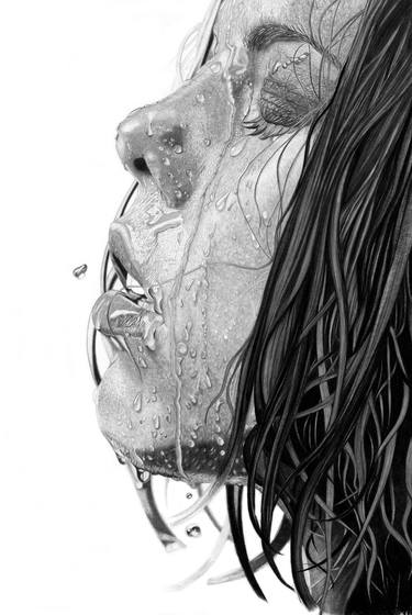 Original Photorealism Portrait Drawings by Paul Stowe