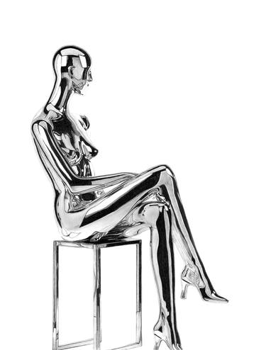 Original Figurative Nude Drawings by Paul Stowe