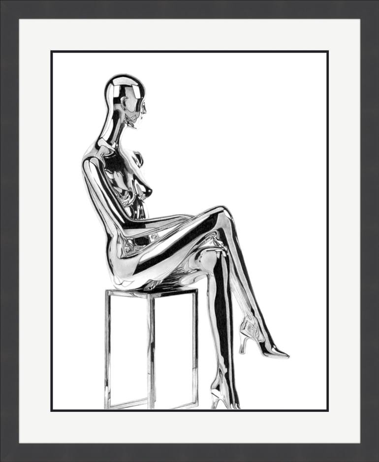 Original Figurative Nude Drawing by Paul Stowe