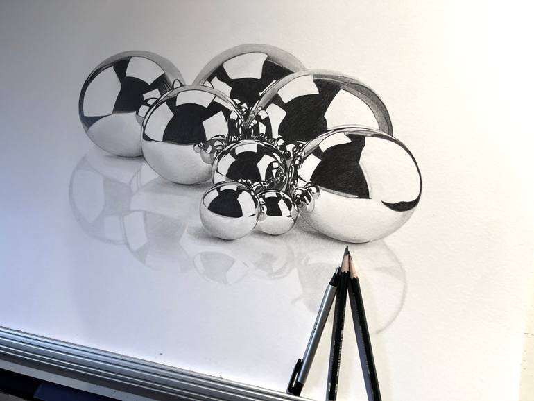 Original Photorealism Still Life Drawing by Paul Stowe