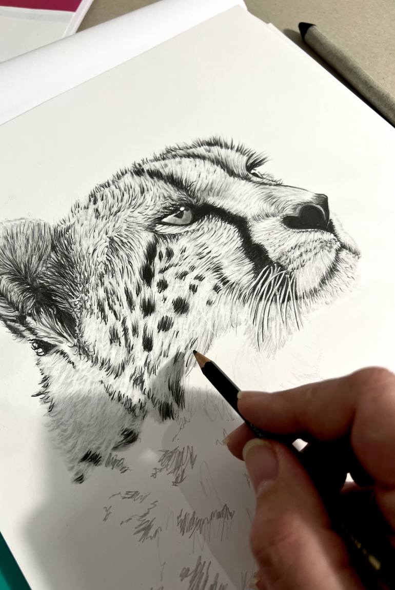 Original Photorealism Animal Drawing by Paul Stowe