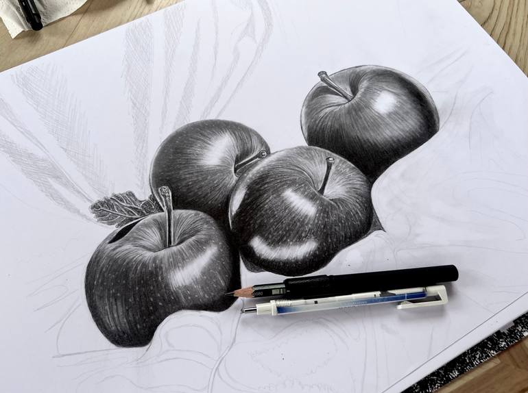 Original Photorealism Still Life Drawing by Paul Stowe