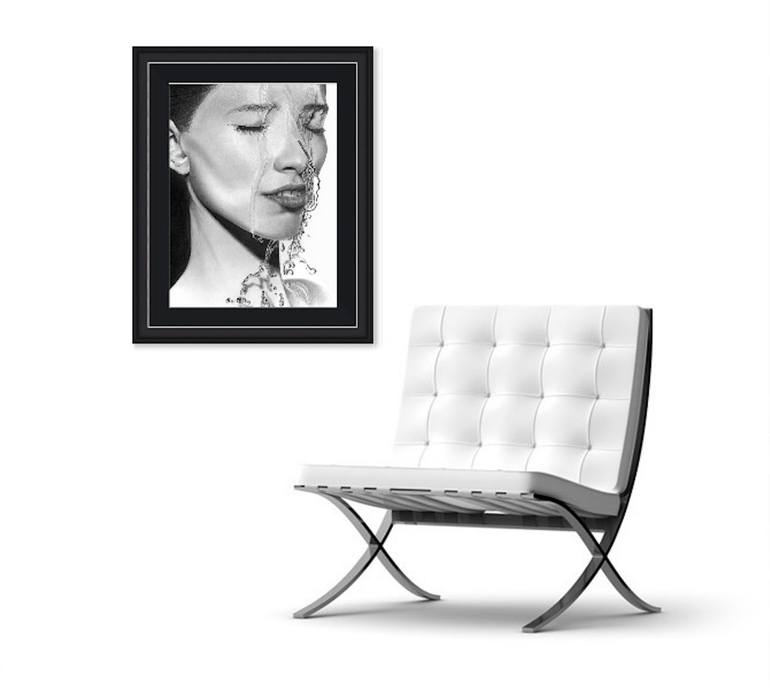 Original Fine Art Portrait Drawing by Paul Stowe