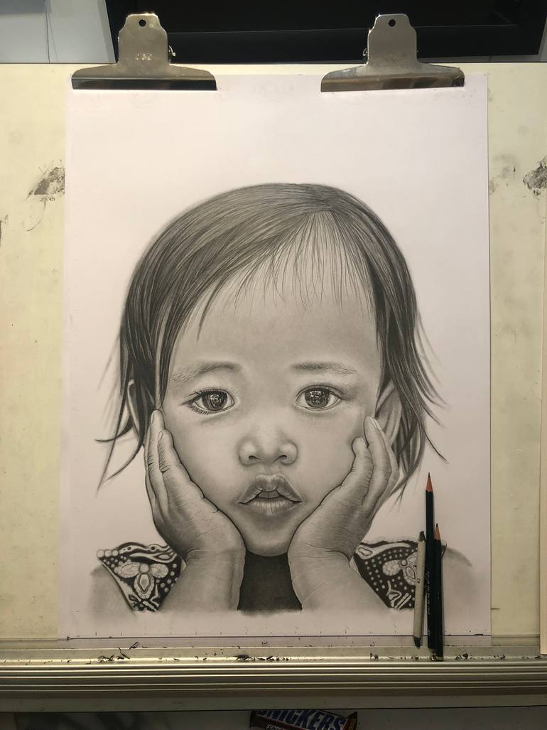 Original Figurative People Drawing by Paul Stowe