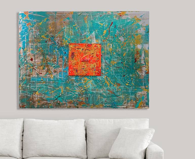 Original Abstract Expressionism Abstract Painting by Frank Papandrea