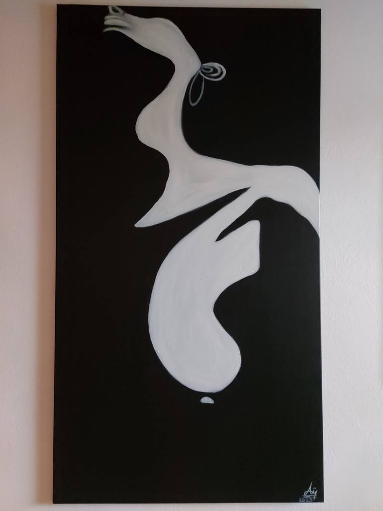 Original Abstract Nude Painting by Alina Mardare - Rossi