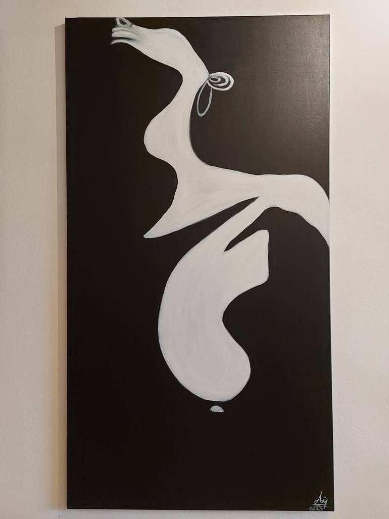 Original Abstract Nude Painting by Alina Mardare - Rossi