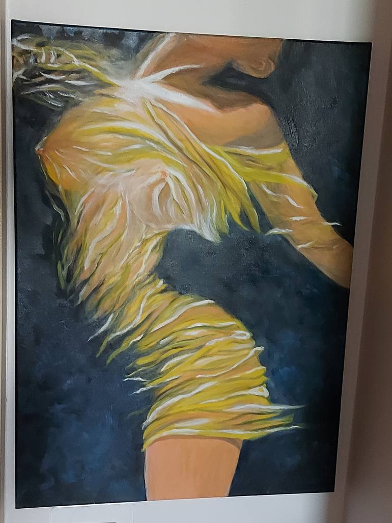 Original Abstract Expressionism Nude Painting by Alina Mardare - Rossi