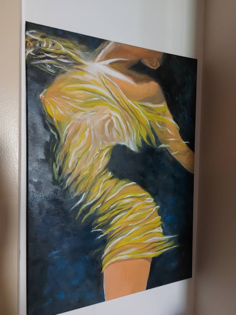 Original Abstract Expressionism Nude Painting by Alina Mardare - Rossi