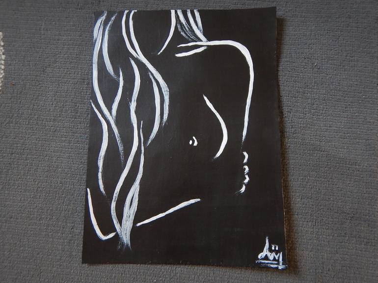 Original Abstract Nude Painting by Alina Mardare - Rossi