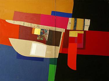 Print of Abstract Collage by Rino Valido