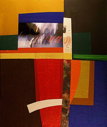 Print of Abstract Expressionism Abstract Collage by Rino Valido