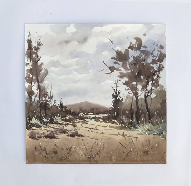 Original Contemporary Landscape Painting by Swarup Dandapat