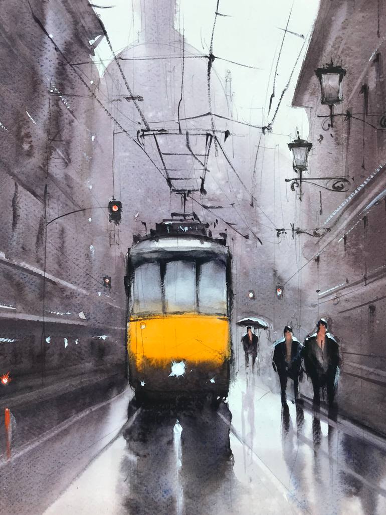 Original Contemporary Cities Painting by Swarup Dandapat