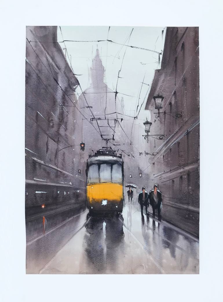 Original Contemporary Cities Painting by Swarup Dandapat