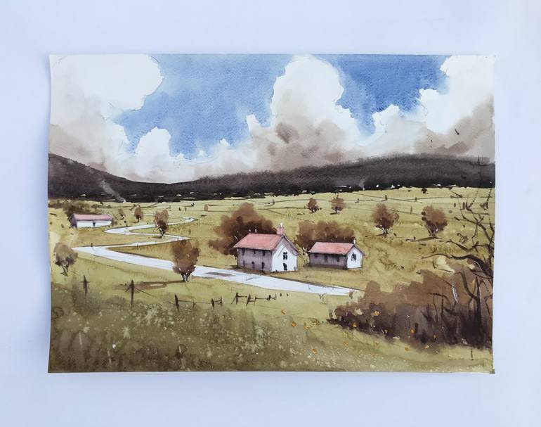 Original Landscape Painting by Swarup Dandapat