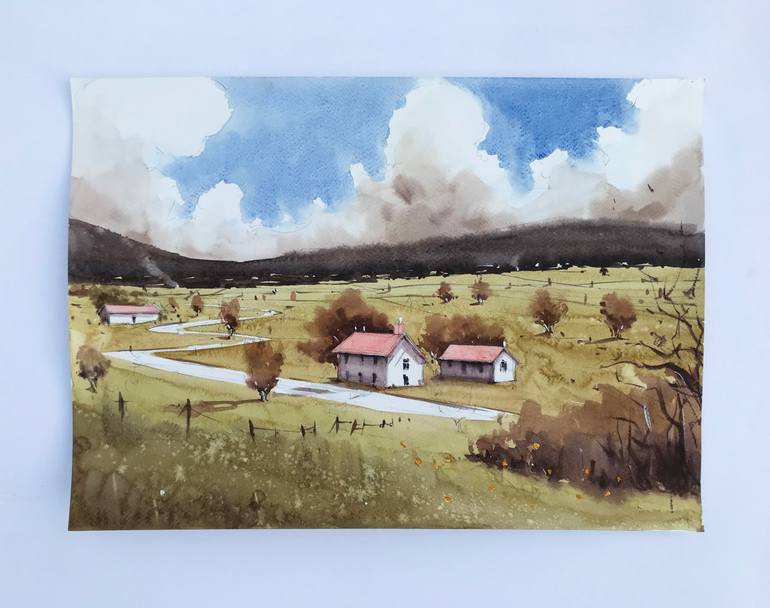 Original Contemporary Landscape Painting by Swarup Dandapat