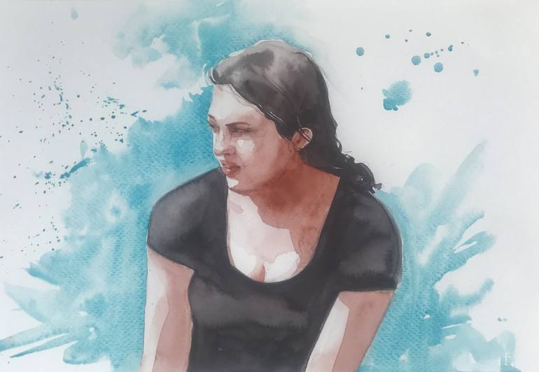 Original Figurative Portrait Paintings by Swarup Dandapat