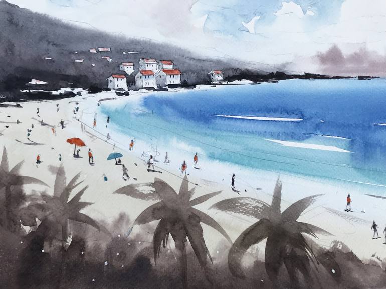 Original Seascape Painting by Swarup Dandapat