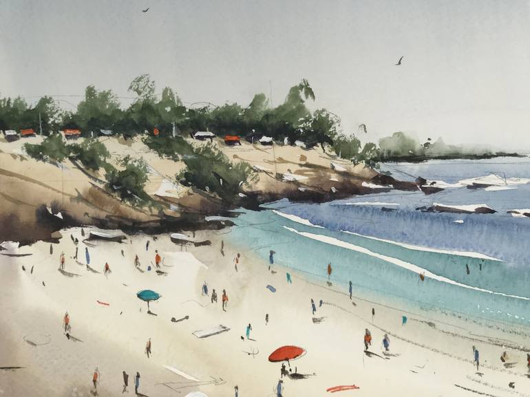 Original Beach Painting by Swarup Dandapat