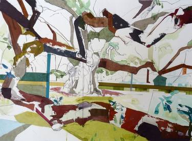 Print of Abstract Tree Paintings by Jill Lear