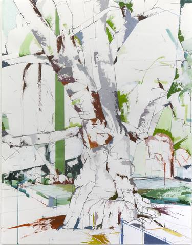 Print of Abstract Tree Paintings by Jill Lear