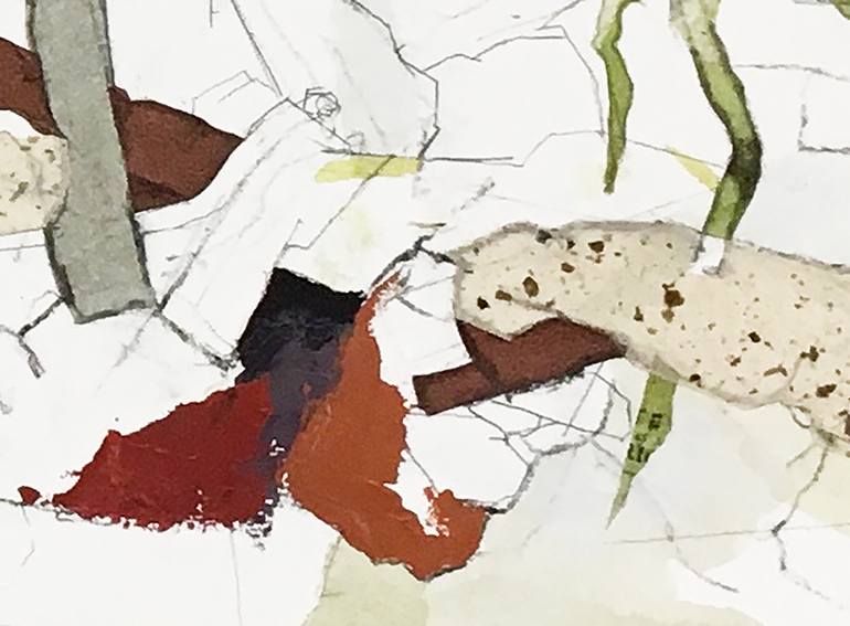 Original Abstract Landscape Collage by Jill Lear