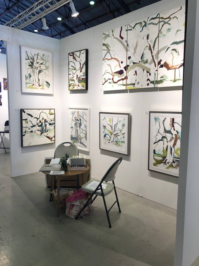 Original Figurative Landscape Collage by Jill Lear