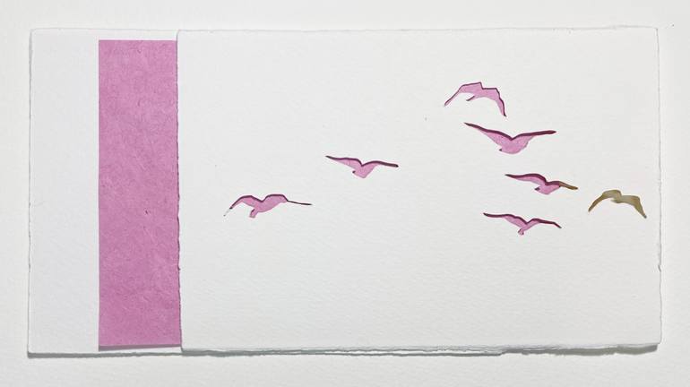 Original Figurative Nature Collage by Jill Lear