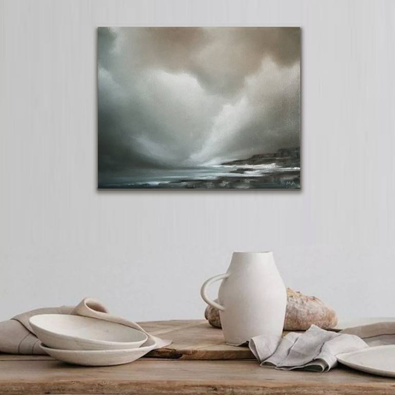 Original Abstract Seascape Painting by Mullo Art