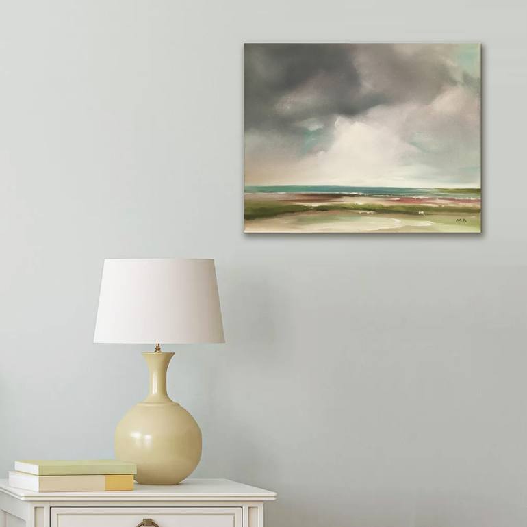 Original Abstract Seascape Painting by Mullo Art