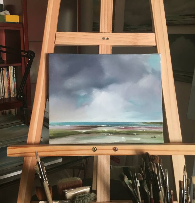 Original Abstract Seascape Painting by Mullo Art