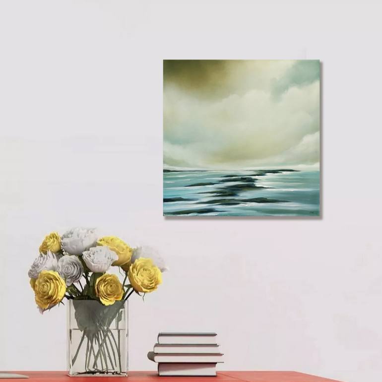 Original Abstract Seascape Painting by Mullo Art
