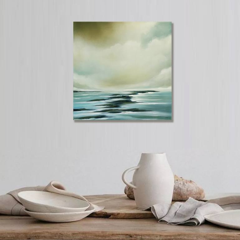 Original Abstract Seascape Painting by Mullo Art