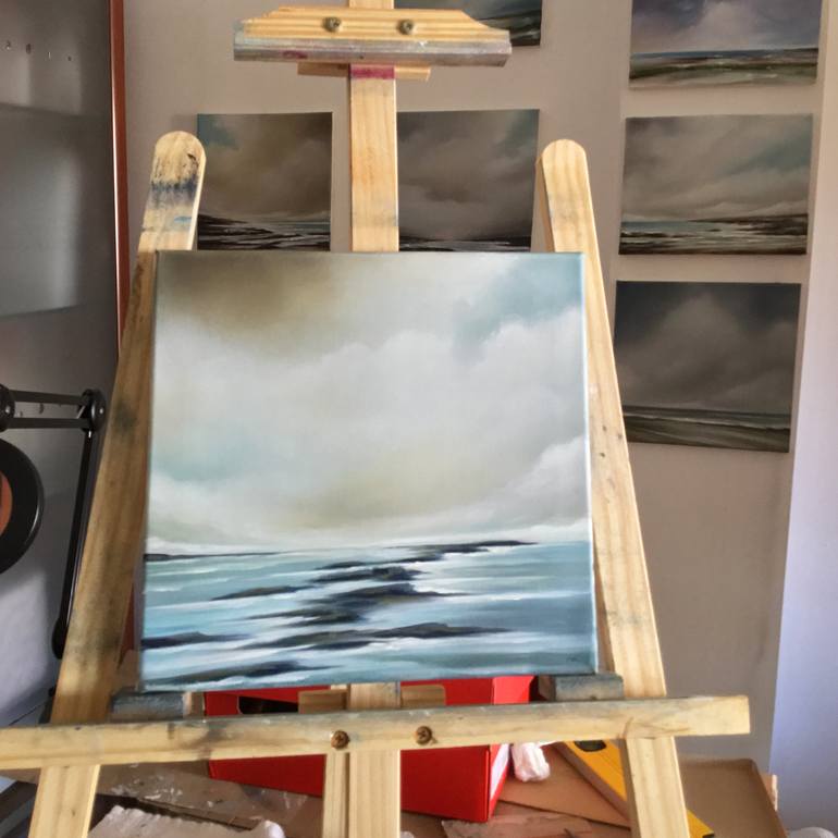 Original Abstract Seascape Painting by Mullo Art