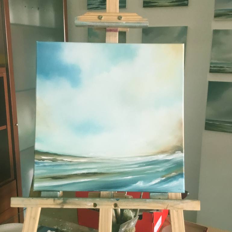 Original Contemporary Seascape Painting by Mullo Art