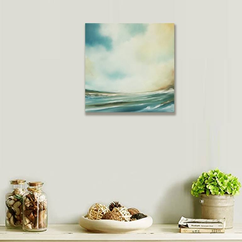 Original Contemporary Seascape Painting by Mullo Art