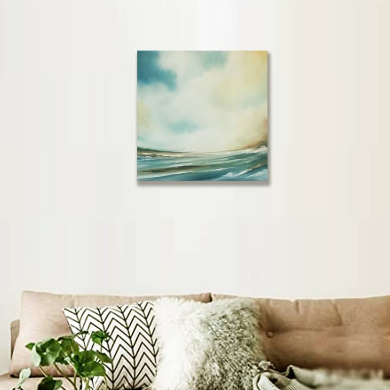 Original Contemporary Seascape Painting by Mullo Art