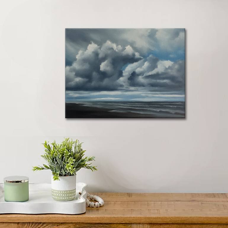 Original Classicism Seascape Painting by Mullo Art