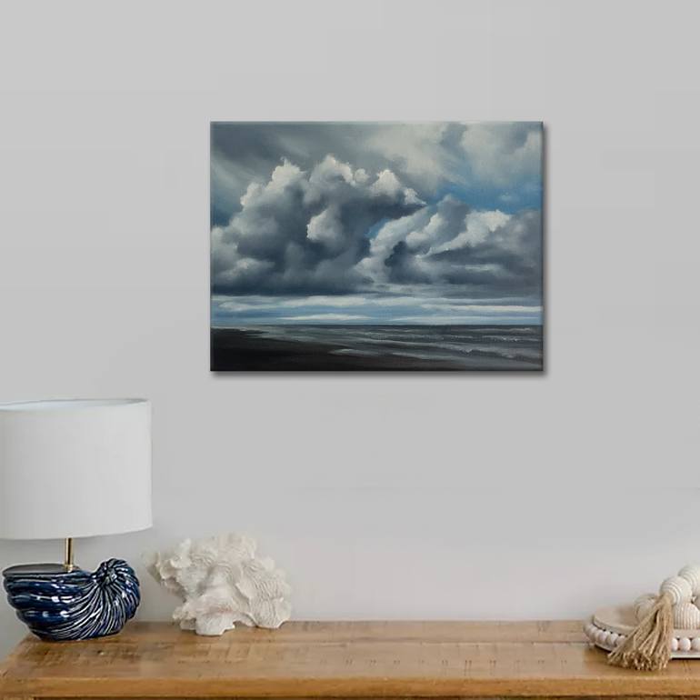 Original Classicism Seascape Painting by Mullo Art