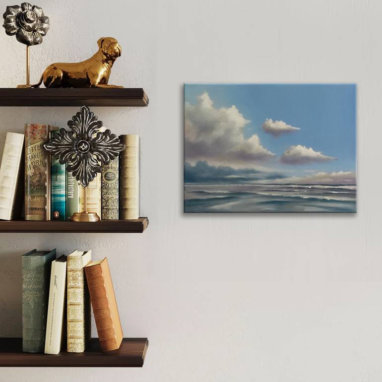 Original Classicism Seascape Painting by Mullo Art