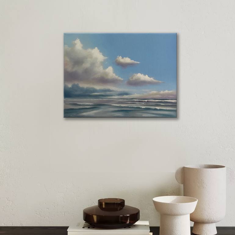 Original Classicism Seascape Painting by Mullo Art